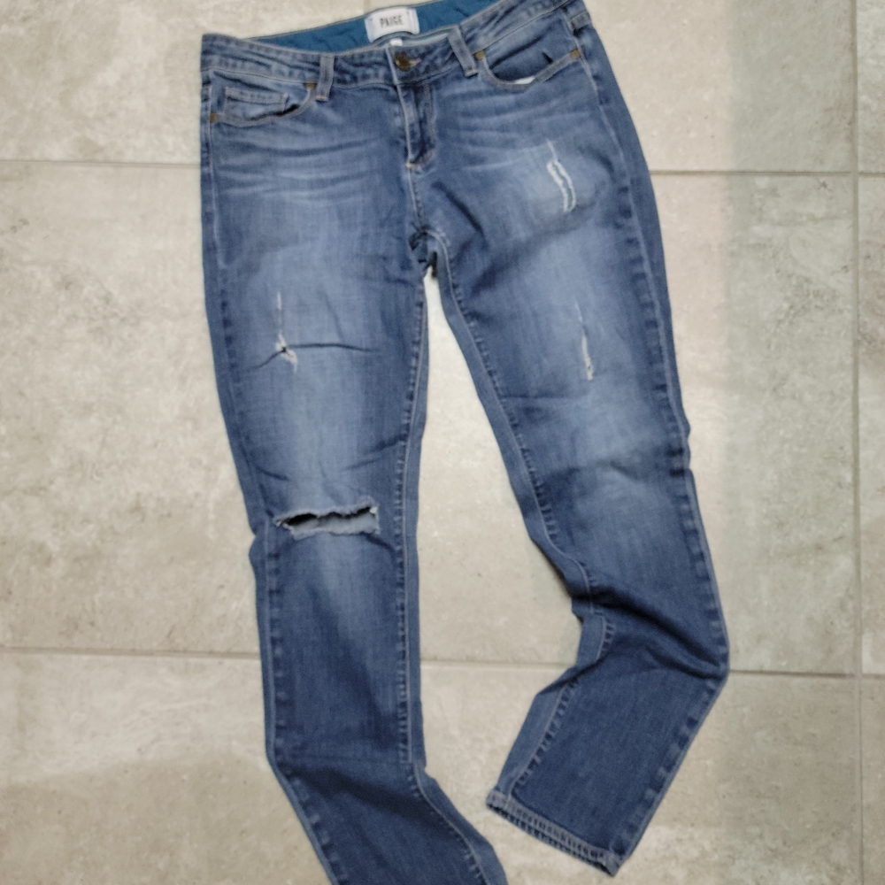 PAIGE Jimmy Jimmy Skinny distressed jeans